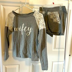 Gray wifey set